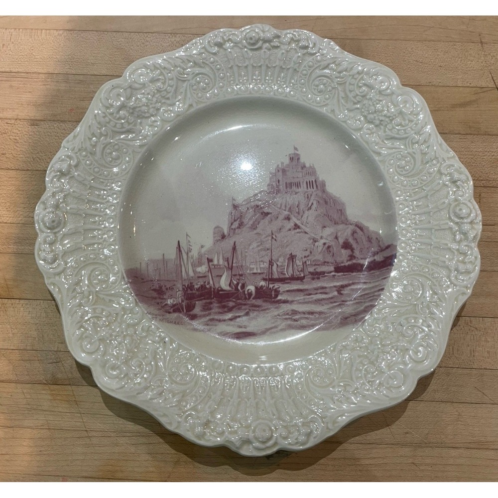 Royal Vistas Ware Paintings By Famous Artists  Plate Mount St. Michael's Repair